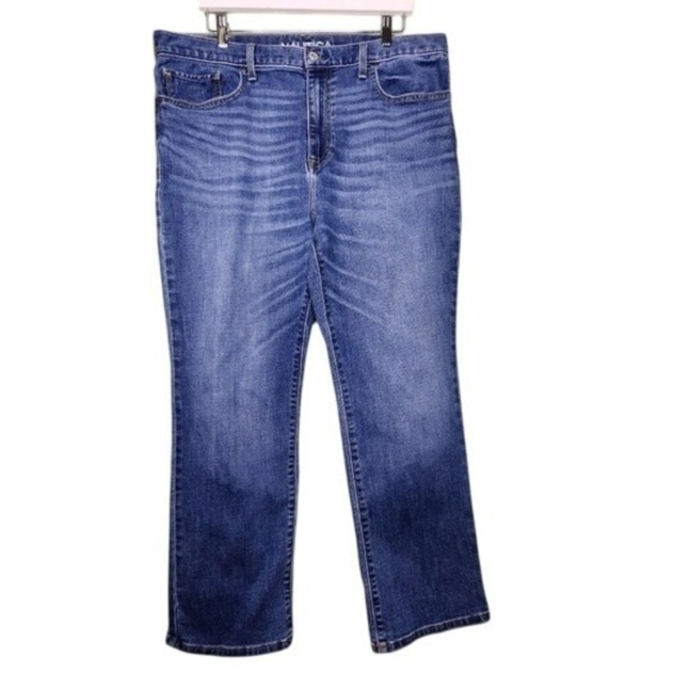 Nautica Original Relaxed Jeans 38/30 Blue Medium Wash Denim Casual